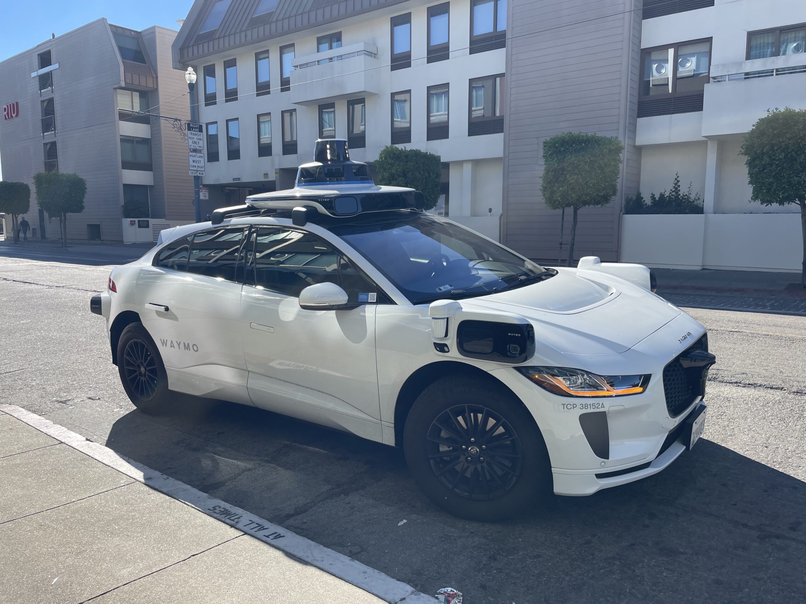 Waymo autonomous car in San Francisco