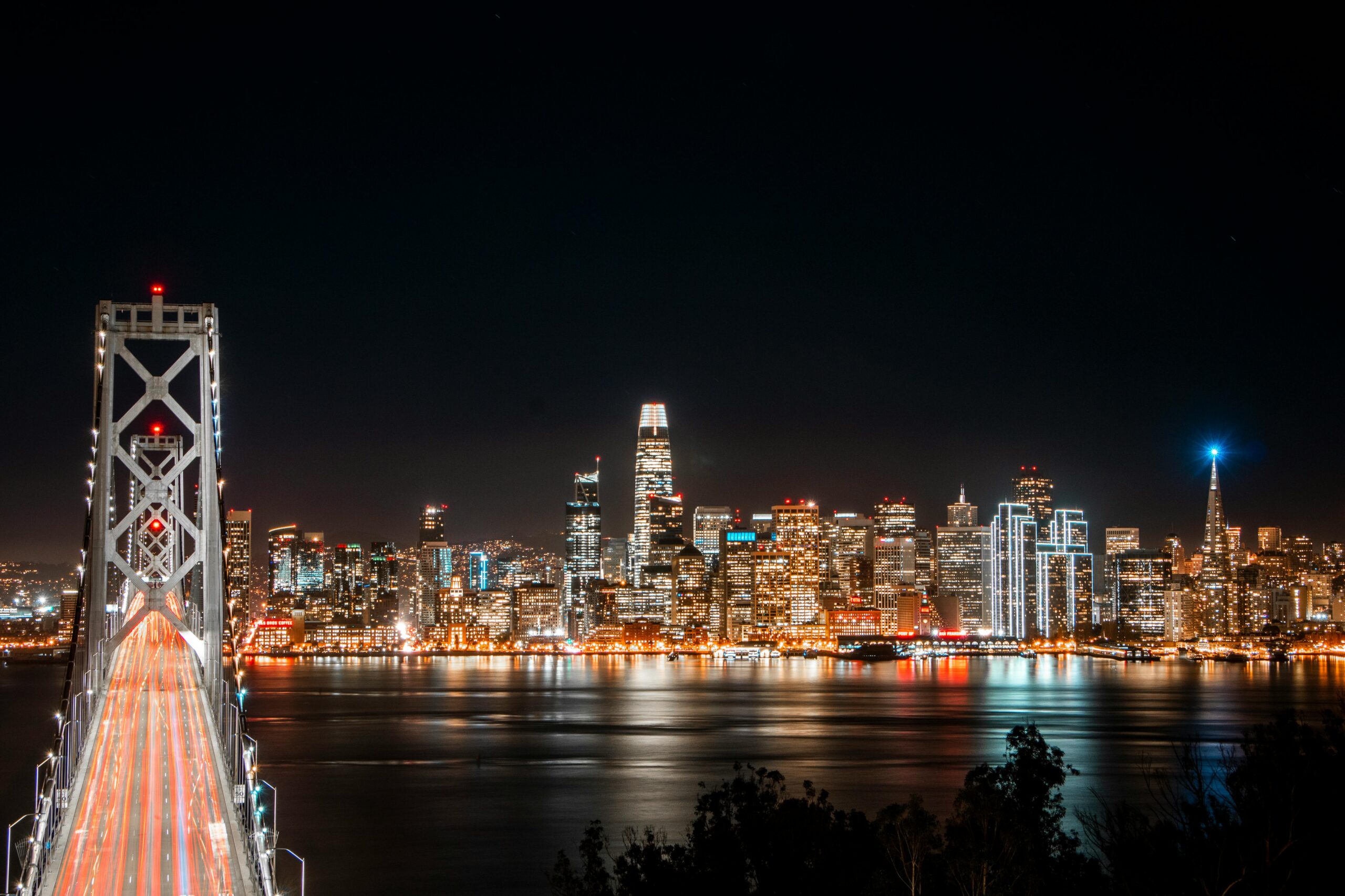 Nighttime photo of San Francisco